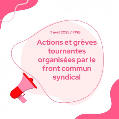 Actions et grèves tournantes organisées par le front commun syndical