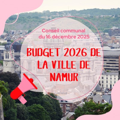 Budget 2026 de la Ville de Namur