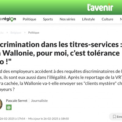 Discriminations dans les titres-services