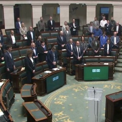 Hommage au policier décédé en intervention à Lodelinsart