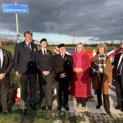 Inauguration de la rue Elsie Gladstone à Namur