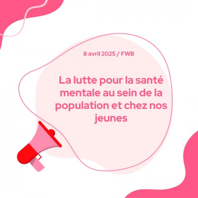La lutte pour la santé mentale au sein de la population et chez nos jeunes
