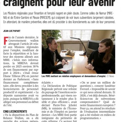 La MIRENA et la MIRESEM craignent pour leur avenir