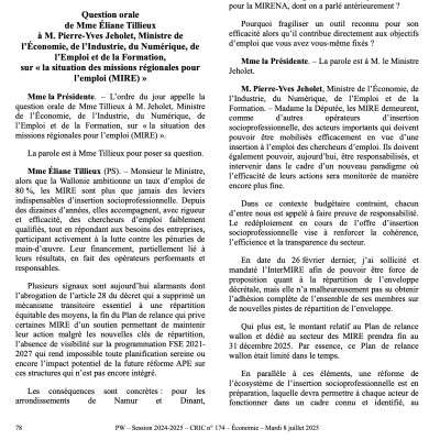La situation des missions régionales pour l'emploi (MIRE)