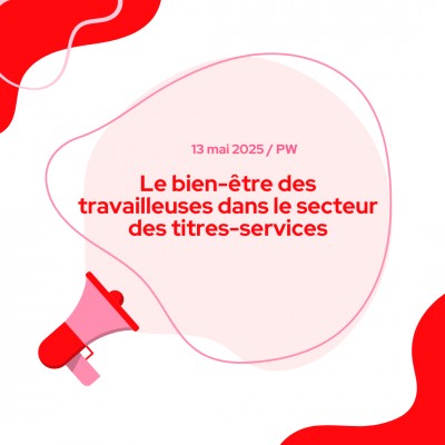 Le bien-être des travailleuses dans le secteur des titres-services