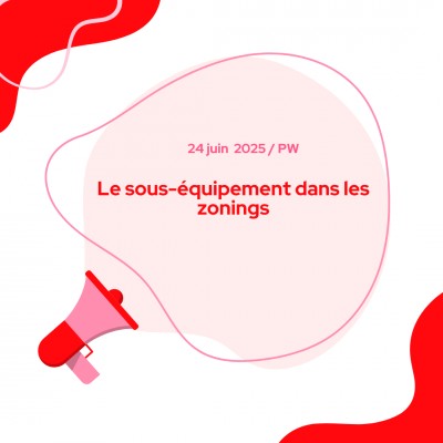 Le sous-équipement dans les zonings