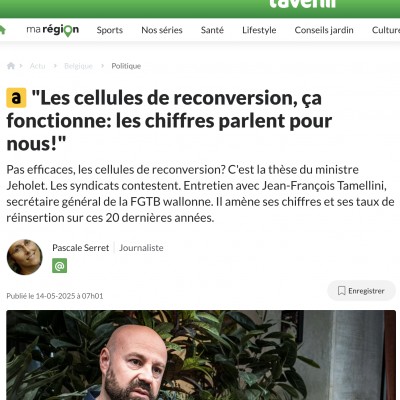 "Les cellules de reconversion, ça fonctionne: les chiffres parlent pour nous!"