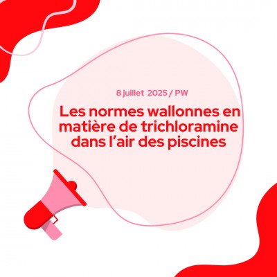 Les normes wallonnes en matière de trichloramine dans l’air des piscines