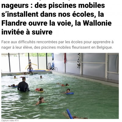 Les piscines en Wallonie font cruellement défaut