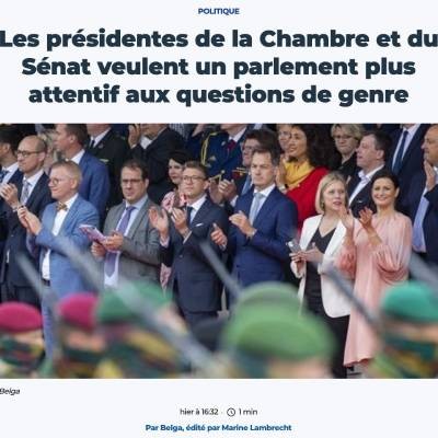 Les présidentes de la Chambre et du Sénat veulent un parlement plus attentif aux questions de genre