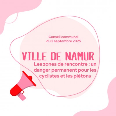 Les zones de rencontre: un danger permanent pour les cyclistes et les piétons