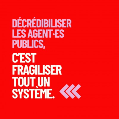 Motion en réaction aux propos dénigrants de la ministre à l'égard des agent·es publics