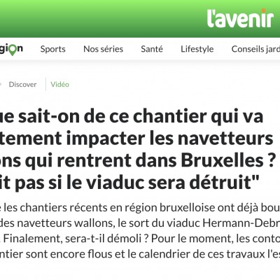 Que sait-on de ce chantier qui va directement impacter les navetteurs wallons qui rentrent dans Bruxelles ? 