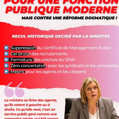 Réforme de la fonction publique selon le MR