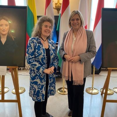 Vernissage de l'exposition "Femmes éminentes et prometteuses de l'UE"