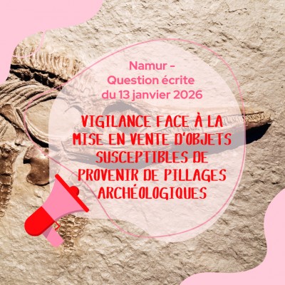 Vigilance face à la mise en vente d’objets susceptibles de provenir de pillages archéologiques